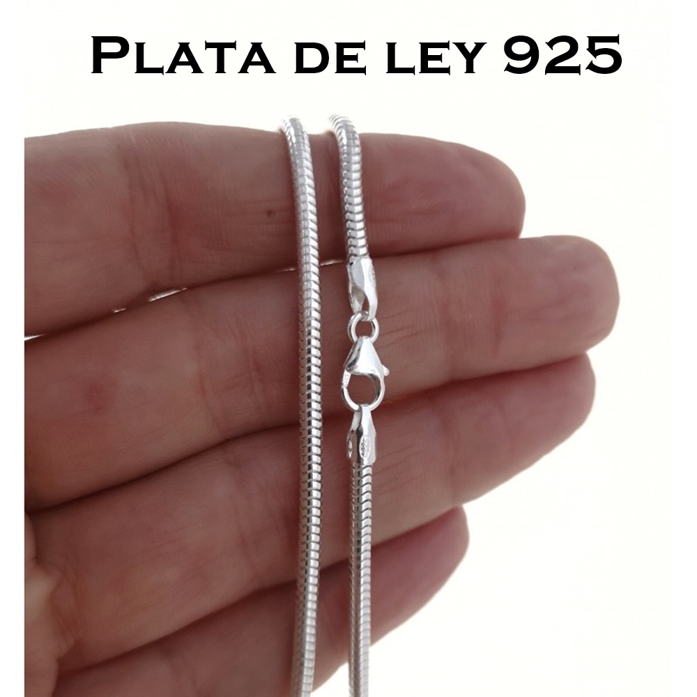 Cadena Cola de topo de Plata de ley 70 Cm. 2 Mm.grosor 3